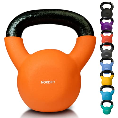 Apoliam Neoprene Coated Cast Iron Kettlebell Weights - Sizes 4kg to 20kg