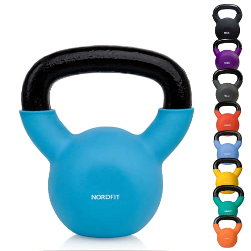 Apoliam Neoprene Coated Cast Iron Kettlebell Weights - Sizes 4kg to 20kg